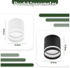 Nettlife LED Aufbaustrahler Schwarz/Weiß Rund Deckenstrahler 5W Spot Aufbauleuchte Klein Acryl, LED fest integriert, Warmweiß, GX53 Warmweiß Flach Aufputz Strahler Deckenspot 3000K Bild 2