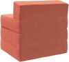 vidaXL Klappsofa Bett Rot-Orange 200 x 70 x 15 cm Cordstoff 900016 Bild 5