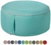 heimtexland Outdoor Pouf Sitzkissen wetterfest Garten Bodenkissen aufblasbar Fußhocker Yoga Lounge Hocker Tisch Party Deko Sitzsack 25x55 Typ551 Türkis Bild 2