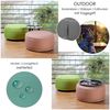 heimtexland Outdoor Pouf Sitzkissen wetterfest Garten Bodenkissen aufblasbar Fußhocker Yoga Lounge Hocker Tisch Party Deko Sitzsack 25x55 Typ551 Türkis Bild 4