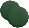 vidaXL Sitzkissen 2 pcs Dunkelgrün Ø30 x 13 cm Cordstoff 42014117 Bild 2