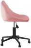 vidaXL Drehbarer Bürostuhl aus rosa Samt 335489 Bild 4
