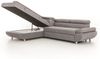 Ecksofa Sofa PANOS Stoff Esito Sky mit Schlaffunktion Ottomane Links Bild 2