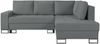 Selsey 'Larelle' Ecksofa mit Schlaffunktion & Bettkasten, Chenille, Ottomane rechts, Aschgrau Bild 5
