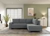 Selsey 'Larelle' Ecksofa mit Schlaffunktion & Bettkasten, Chenille, Ottomane rechts, Aschgrau Bild 2