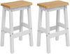 VidaXL Hoher Barhocker EKAI 2 pcs Weiß 40 x 29 x 63 cm 42037016 Bild 2