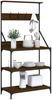 vidaXL Bäckerregal mit Haken 4 Böden Braun Eichen-Optik Holzwerkstoff 838962 Bild 4