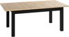 WFL GROUP Esstisch Lindberg ausziehbar verlängerbar rechteckig mit schwarzen Holzbeinen (MADE IN EU, XXL Groß– 120/140/150/160/200 cm ausziehbar auf 160/180/190/240/300 cm), platzsparender Tisch in Holzoptik für Küche, Esszimmer oder Wohnzimmer Bild 3