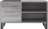 vidaXL Plattenschrank Grau Sonoma 85x38x48 cm Holzwerkstoff 831714 Bild 4