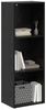 vidaXL Bücherregal Schwarz Eichen-Optik 40 x 30 x 114 cm Holzwerkstoff 875014 Bild 3