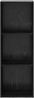 vidaXL Bücherregal Schwarz Eichen-Optik 40 x 30 x 114 cm Holzwerkstoff 875014 Bild 5