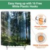 Duschvorhang 240x180cm Sunshine Forest Wasserabweisend Polyester Badezimmer Bild 5