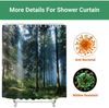 Duschvorhang 240x180cm Sunshine Forest Wasserabweisend Polyester Badezimmer Bild 4