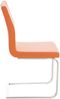 CLP 2er Set Esszimmerstühle Belfort mit robustem Edelstahlgestell,orange Bild 4