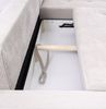 Ecksofa Sofa mit Schlaffunktion VOGAR Stoff Poso Hellgrau Ottomane Rechts Bild 4