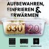 GOURMETmaxx Frischhaltedose Klick-it - 8-tlg, Glas/Kunststoff/Silikon, Gemüse Obst auslaufsicher augfbewahren transportieren Bild 5