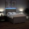 vidaXL Boxspringbett mit Matratze Taupe 140x200 cm Stoff 3293600 Bild 4
