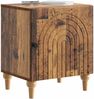 vidaXL Nachttisch Altholz 43 x 34,5 x 50 cm Holzwerkstoff 894121 Bild 2