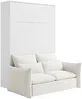 Vente-unique - RAPILI Bett Holz, Platte Weiß - B 151 cm239,2 cm x H 225,2 cm x L 188 cm Bild 3
