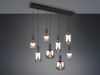 Pendelleuchte DIVA 8-flammig mit Glasschirmen Chrom bedampft, Breite 120cm Bild 3