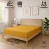 EXKLUSIV HEIMTEXTIL Marke Jersey Spannbettlaken 180 x 200 cm Curry 100% Baumwolle Öko - Tex Zertifiziert Bed-Sheet Bettlaken Spannbetttuch Topper Leinentuch Bild 2