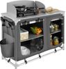 tectake Campingtisch Campingküche Luxus mit Aluminiumgestell und 4 Fächern (1-St, 1 tlg), Vielseitige Aufbauküche mit Aluminiumgestell Bild 4