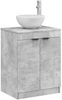 vidaXL Badezimmerschrank Betongrau 54 x 41 x 70 cm Holzwerkstoff 890151 Bild 3