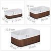 Relaxdays Aufbewahrungskorb Bad 3 teiliges Set Bild 5