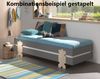 Stapelbett Karlene 204x94x28 Kinderbett MDF Grau Bild 4