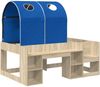 vidaXL Bett mit Tunnel 3 Stk. Sonoma Eiche und Blau Holzwerkstoff 3423505 Bild 3
