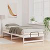 vidaXL Bettrahmen Weiß 100 x 220 cm Massives Kiefernholz 873173 Bild 3