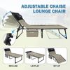 Sonnenliege Campingliege 5-Stufig Verstellbar Klappbar Outdoor Gartenliege Bild 5