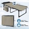 Sonnenliege Campingliege 5-Stufig Verstellbar Klappbar Outdoor Gartenliege Bild 3