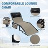 Sonnenliege Campingliege 5-Stufig Verstellbar Klappbar Outdoor Gartenliege Bild 4