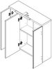 Spiegelschrank >Aggi< in Sonoma-Eiche - 68.6x68.1x20cm (BxHxT) Bild 3