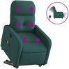 vidaXL Elektrischer Massagesessel mit Aufstehhilfe Dunkelgrün Stoff 3206828 Bild 2