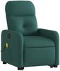 vidaXL Elektrischer Massagesessel mit Aufstehhilfe Dunkelgrün Stoff 3206828 Bild 3