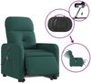 vidaXL Elektrischer Massagesessel mit Aufstehhilfe Dunkelgrün Stoff 3206828 Bild 5
