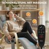 HOMCOM Schaukelstuhl Massagefunktion Heizung Kopfstütze (Lesesessel, 1 St), Schwingsessel für Wohnzimmer, Schlafzimmer, Hellgrau Bild 4