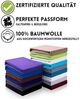 Hometex Premium Textiles Spannbettlaken für Topper bis 10cm Steghöhe, Jersey, Gummizug: Rundumgummizug, ideal für Boxspringbett Topper, 100% reine Baumwolle Bild 3
