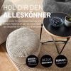 Lumaland Pouf Sitzhocker Cord Ablage kompakt 25x45 cm, pflegeleicht, Indoor Relaxen Bild 3