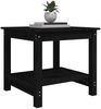 Couchtisch Schwarz 50 x 50 x 45 cm Massivholz Kiefer [822281] Bild 4