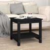 Couchtisch Schwarz 50 x 50 x 45 cm Massivholz Kiefer [822281] Bild 3