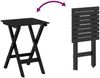 vidaXL Schaukelstuhl mit Klapptisch Schwarz Massivholz Pappel 3281255 Bild 5