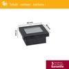 Paulmann 94578 Solar LED Bodeneinbauleuchte Domenic 80mm IP67 3000K Schwarz Bild 4