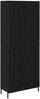 vidaXL Highboard Schwarz Eichen-Optik 69,5 x 34 x 180 cm Holzwerkstoff 3416204 Bild 2