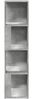 vidaXL Eckregal Betongrau 33x33x132 cm Holzwerkstoff 809039 Bild 4
