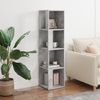 vidaXL Eckregal Betongrau 33x33x132 cm Holzwerkstoff 809039 Bild 3
