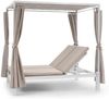 Blumfeldt Doppelliege Outdoor für 2 Personen mit Dach, Doppel-Sonnenliege, Doppel Garten Liege Bett für Erwachsene & Kinder, Gartenbett mit Verstellbarer Rückenlehne, Outdoor-Sonnenbett mit Dach Bild 2