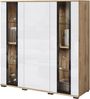 Home affaire Highboard Caro, modernes Design mit Glaseinsätzen, Breite 120 cm (1 St), grifflose Fronten mit Push-to-Open, höhenverstellbare Einlegeböden Bild 2